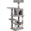 Aga Škrabadlo pre mačky 36x46x110 cm Sivé
