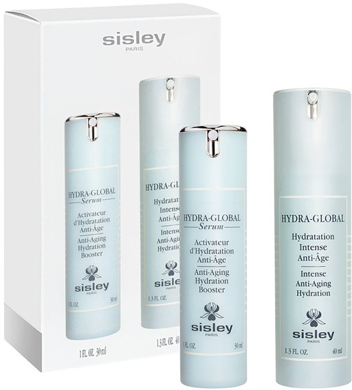 Sisley Hydra Global Serum hydratačné sérum proti starnutiu pleti 30 ml + Hydra Global komplexná omladzujúca starostlivosť s hydratačným účinkom 40 ml darčeková sada