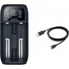 Solight DN27 nabíjačka batérií Li-Ion, LiFePO4, Ni-MH/CD, AA, AAA, 18650, 2000 mA, 2 kanály, LCD displej