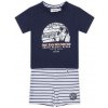 DIRKJE Set 2dielny kr. nohavice 80 Navy+White+Stripe E38562-31-80