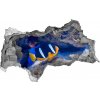 Diera 3D fototapeta nálepka Tropická ryba 95x73 cm