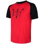 Sensor pánske tričko Merino Active PT Ski červené čierne