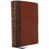 Nkjv, Large Print Thinline Reference Bible, Blue Letter, MacLaren Series, Leathersoft, Brown, Comfort Print: Holy Bible, New King James Version (Nelson,Thomas)(Kniha)