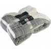 EUROMAT Deka SHERPA šedé káro 150x200 cm