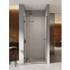 New Trendy Eventa Black Chrome sprchové dvere 90 cm výklopné čierna lesklá/priehľadné sklo EXK-6129