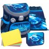 Školská taška Belmil 405-33 Mini-Fit Racing Blue Neon (set s peračníkom a vreckom) + DARČEK