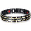 Steel Edge Magnetický náramok chirurgická oceľ WJHB708 Čierna