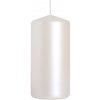 BISPOL Sviečka valec biela /metalická/ 10 cm Q 4,8 cm