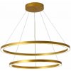 LED svetlo IMMAX NEO FINO Smart závesné svietidlo 2 kruhy, 60+80cm, 93W zlaté, Zigbee 3.0 (07159-G80-60)