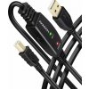 Dátový kábel AXAGON ADR-210B USB 2.0 active connecting / repeater cable USB-A -> USB-B, 10m (ADR-210B)