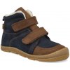 Detské zimné topánky barefoot Koel - Kasi Tex Merino Wool modré širšie
