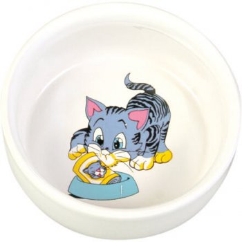 Trixie keramická miska maľovaná motív mačka 300 ml 11 cm