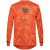 Pánsky cyklistický dres Fox, RANGER TRU DRI LS oranžová,tmavo sivá L
