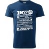 1972 v kocke - Klasické pánske tričko vyššej gramáže - M ( Polnočná modrá )