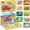 TOOKY TOY Montessori vzdelávacie puzzle Magnetická detská krabička 80 ks