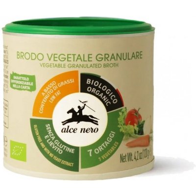 Alce Nero BIO Zeleninový granulovaný vývar v prášku 120 g