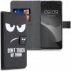 kwmobile Flipové s dizajnom don't touch my phone Motorola Moto G60S čierne