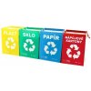 Sada tašiek na triedený odpad SIXTOL Sort Easy 4 Carton 4x36l