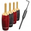 Audioquest SureGrip507 BFA banana gold ( set 4 ks ) (Banániky pozlátené)