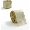 Textilomanie Vianočná stuha GOLDIE 6,3 cm x 2 m, zlatá