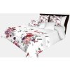 Mariall Design přehoz na postel biela fialovej ružovej šedej 220 x 240 cm