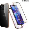 Luxria Double Glass Magnetic - Zlate presklené magnetické púzdro pre iPhone iPhone: 16e