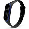 Xiaomi Mi Band 3/4 dvojfarebný náhradný náramok Farba: Čierno-modrá MBSCZ-4DBCM