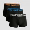 GymBeam Pánske boxerky FIT Trunks 3Pack Black S