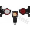 FRISTOM FT-140A LED pravé obrysové svietidlo na gumenom ramene (FT-140 A L LED)