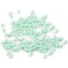Plastové voskové koráliky / perly Glance Ø4 mm mint 10g