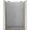 Mexen Velar Duo posuvné sprchové dvere 140 cm, transparentné, zlaté - 871-140-000-02-50