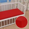 Detské jersey napínacie prestieradlo do postieľky JR-007 Sýto červené 70 x 140 x 10 cm - do postieľky