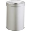 Durable Papierkorb Safe, Durable, Stahl, grau, 15 Liter, selbstverlöschend mit Flammen 330510 odpadkový kôš 15 l (Ø x v) 260 mm x 357 mm ocel sivá 1 ks; 330510
