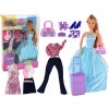 Lean Toys Súprava bábiky s kufrom a doplnkami