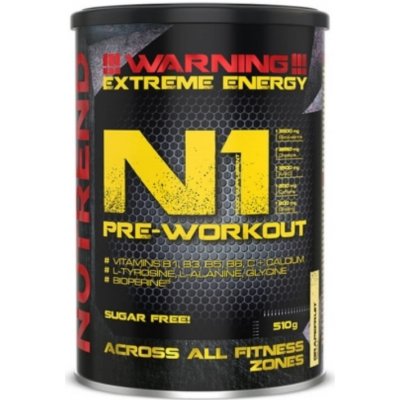 N1 Pre-Workout - Nutrend, príchuť čierne ríbezle, 10 x 17g