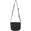 PAOLA dámska crossbody koženková kabelka Čierna