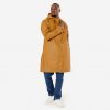BTWIN Unisex nepremokavá cyklistická parka 540 okrová XS
