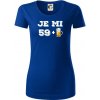Je mi 60 pivo - Dámske tričko z organickej bavlny Origin (GOTS) - 2XL ( Kráľovská modrá )