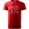 Veselá zubárka - Klasické pánske tričko vyššej gramáže - 3XL ( Červená )