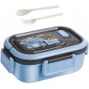 Lunchbox s priehradkami a príborom Modrá/Sloník