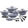 Zilner Sada mramorových hrncov ZL 7060 indukcia 17 ks + Darček Slnečnicový olej v spreji 300ml