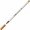 Fix so štetcovým hrotom pre rôzne šírky čiar STABILO Pen 68 Brush, tmavo okrový