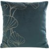 Takoy Zamatová obliečka na vankúš so zlatou potlačou listov ginka-HF-387662 | 45 x 45 cm