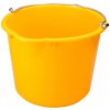 Zosilnené stavebné vedro 20l so stupnicou a výlevkou, žlté