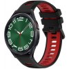 Remienok Sport Wristband čierno-červený pre Samsung Galaxy Watch 6 Classic (43mm / 47mm) a Watch 6 (40mm / 44mm)