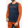 Cyklistická mikina Norrona Fjora Equaliser Lightweight LS - rooibos tea/indigo night