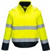 PORTWEST Portwest Hi-Vis 2-v-1 bunda Essential Lite Bomber Žltá-Námornícka modrá, XXXL