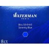 Waterman 1507/7520070 Atramentové bombičky dlhé 8 ks modročierna