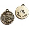 Prívesok znamenie - škorpión 20x17x2mm starobronz (otvor 2mm)