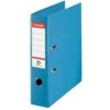 Zakladač pákový Standard, ochranné spodné kovanie, svetlomodrá, 75 mm, A4, PP, ESSELTE